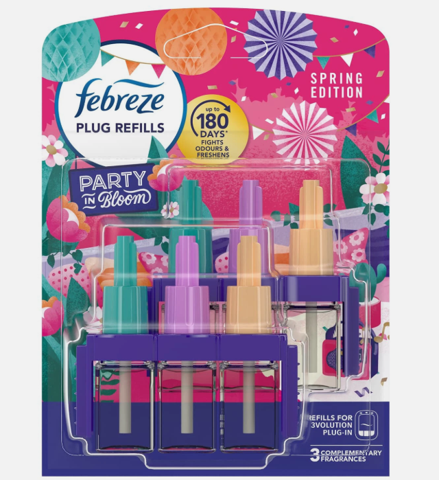 Febreze 3Volution Twin pack Plug In Refills Party In Bloom Spring Edition